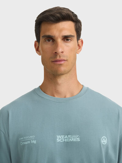 CAMISETA SCHEMES AZUL