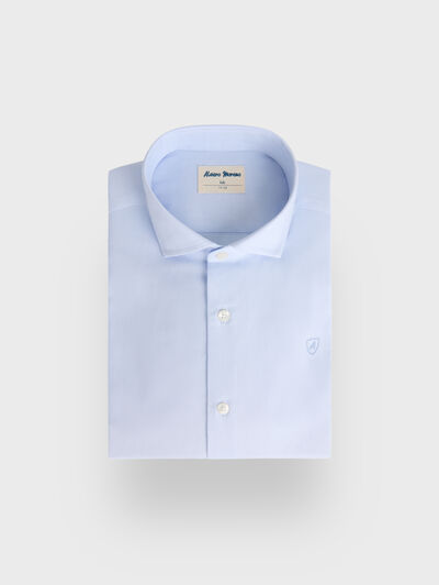 CAMISA VESTIR PANAMA KIDS CELESTE