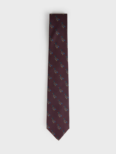 CORBATA PRINTED BURDEOS
