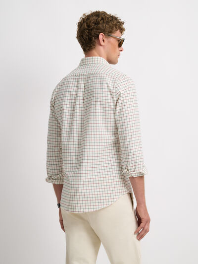 CAMISA FLANNEL CHECKS BURDEOS