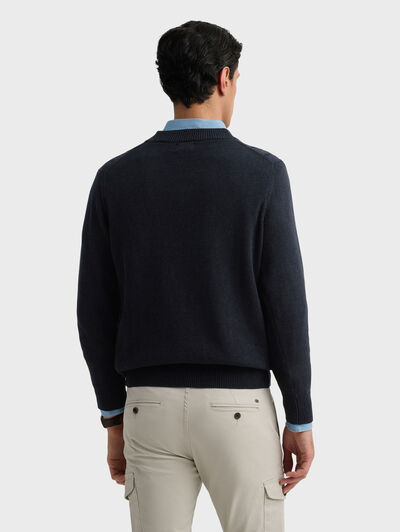 JERSEY CASINO AZUL MARINO