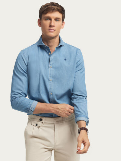 CAMISA DENIM JACK AZUL