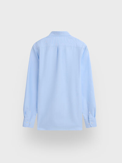 CAMISA OXFORD SOLID CELESTE