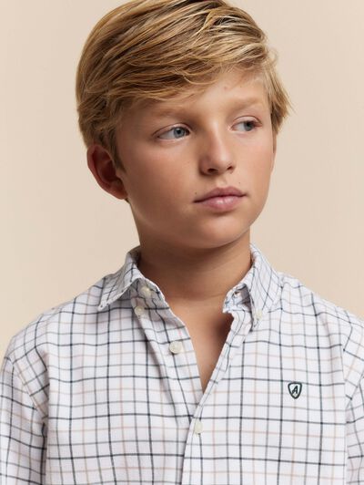 CAMISA FLANNEL CHECK KIDS VERDE