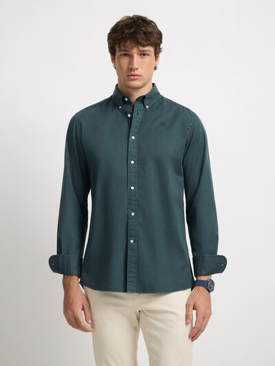 CAMISA POPELIN DYE AZUL