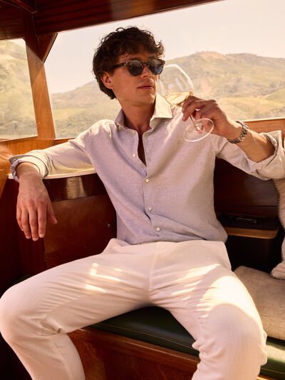 CAMISA LINO ALEX VERDE