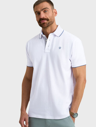POLO CONTRAST BLANCO