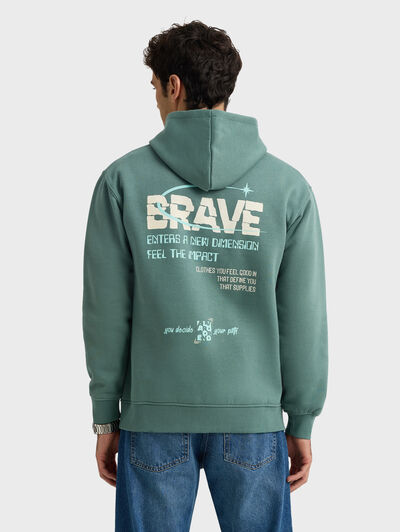 SUDADERA DIMENSION VERDE