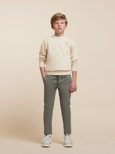 SUDADERA BASICA KIDS CRUDO