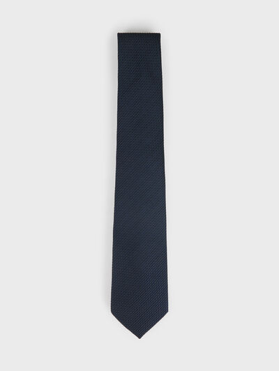 CORBATA GRENADINE AZUL MARINO