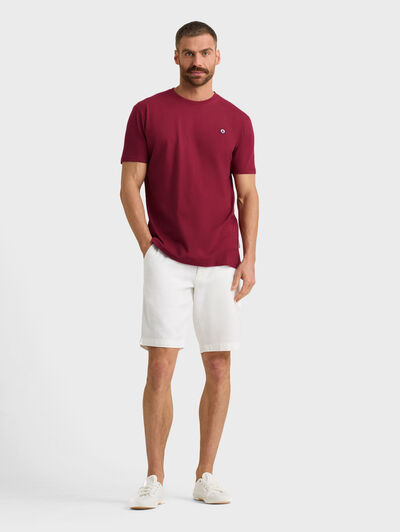 CAMISETA PATCH BURDEOS