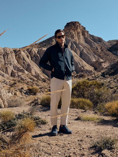 CAZADORA HOSIER AZUL MARINO