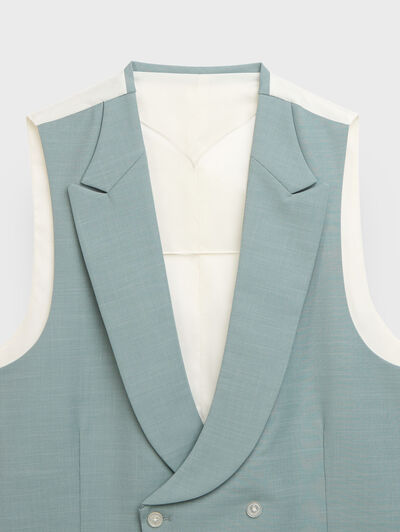 CHALECO PANAMA VERDE AGUA