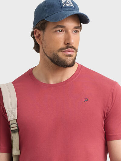 CAMISETA BASICA BURDEOS