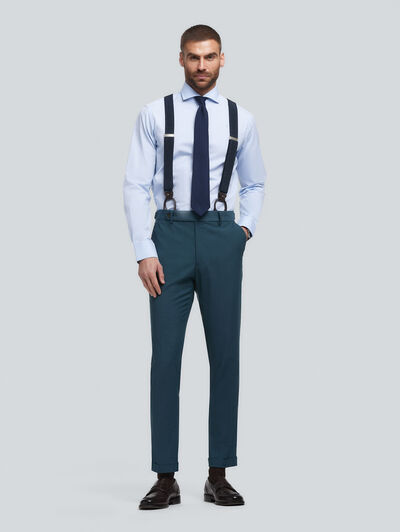 PANTALON MILANO MICROPUNTO VERDE