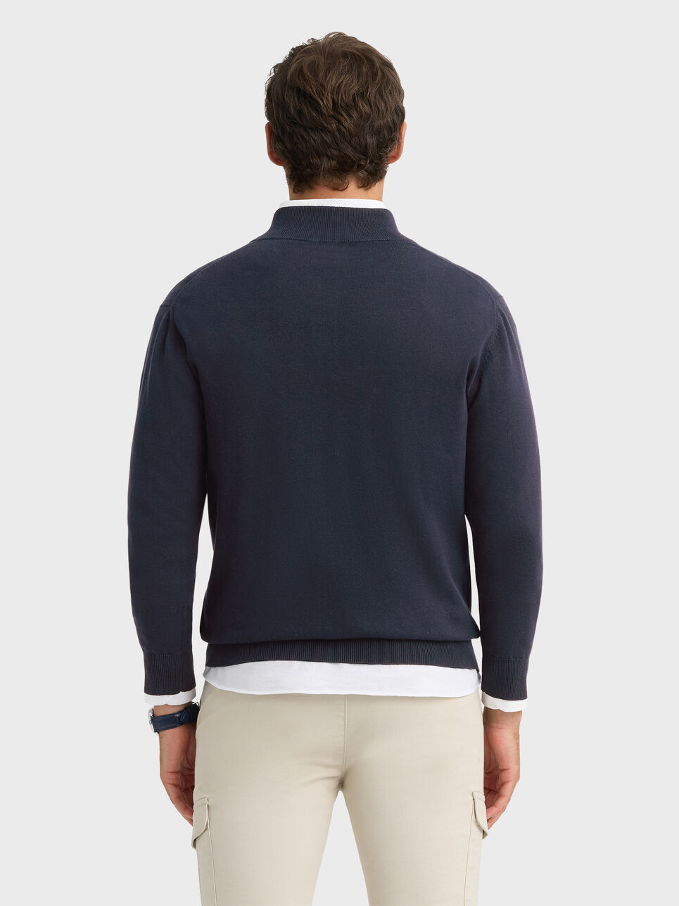 JERSEY BUTTON COLLAR