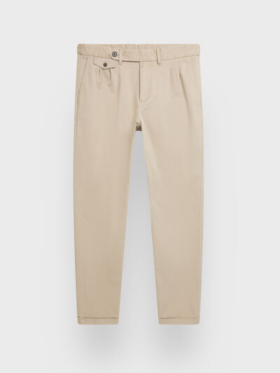 PANTALON CARROT CAMEL
