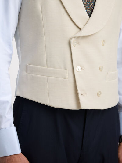 CHALECO ESTRUCTURA BEIGE