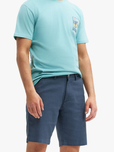 BERMUDA TINTADA AZUL