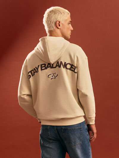 SUDADERA BALANCED BEIGE