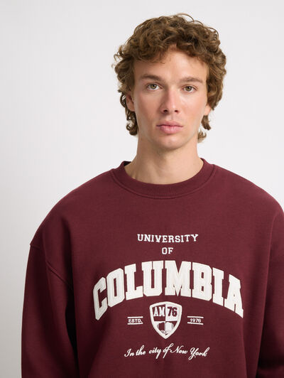 SUDADERA COLUMBIA BURDEOS