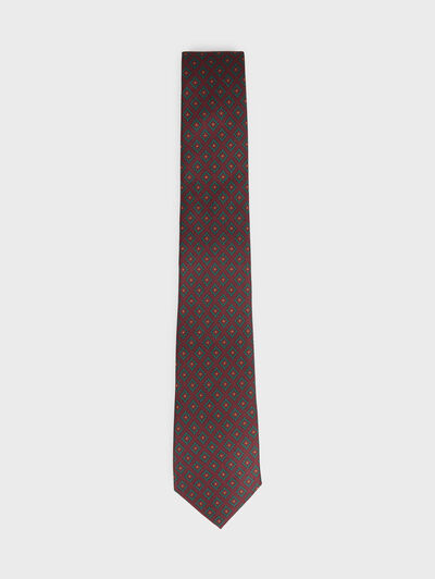CORBATA PRINTED BURDEOS