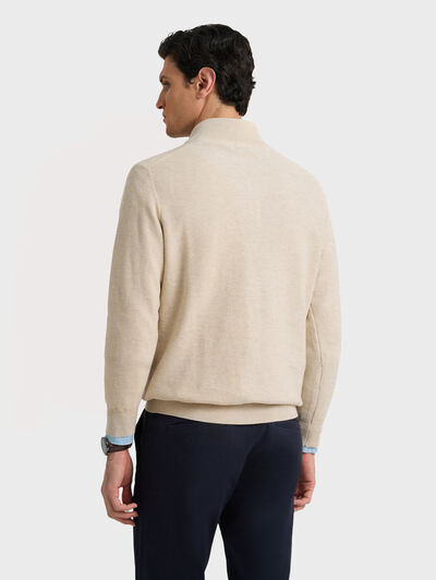 JERSEY CREMALLERA CRUDO