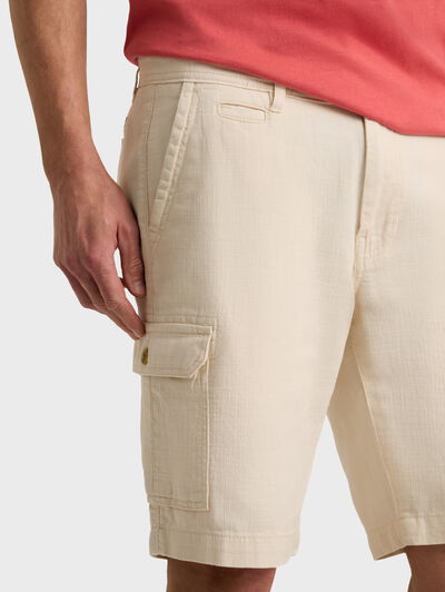 BERMUDA TINTADA CARGO BEIGE