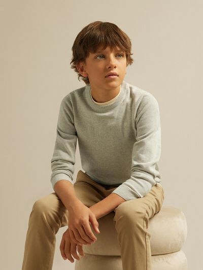 JERSEY ROUND NECK KIDS CRUDO