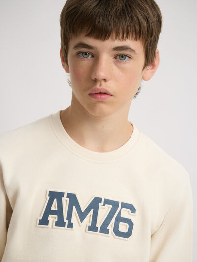 SUDADERA OFFICIAL KIDS BEIGE