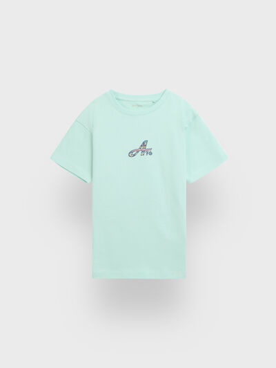 CAMISETA MASAI KIDS VERDE AGUA