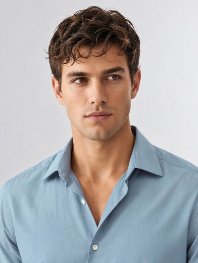 CAMISA TWILL PEACH
