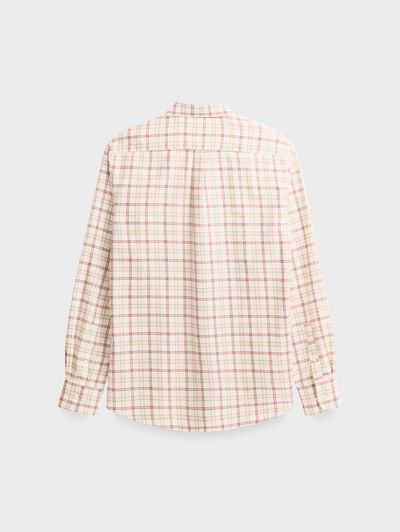 CAMISA FLANNEL CHECKS BURDEOS