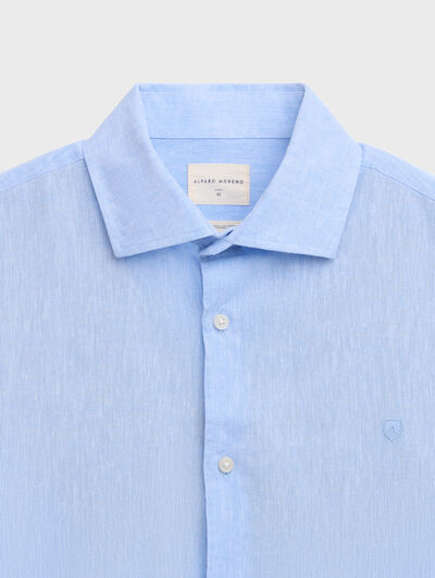 CAMISA LINO ALEX AZUL
