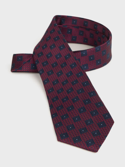 CORBATA JAQUARD MF BURDEOS