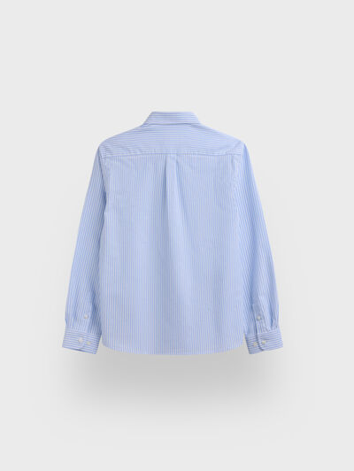 CAMISA OXFORD RAYAS KIDS CELESTE