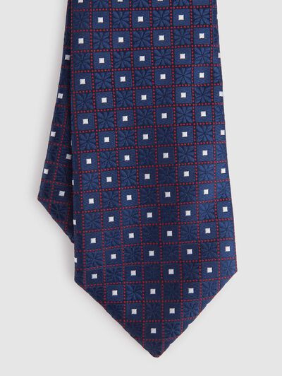 CORBATA JACQUARD MF AZUL MARINO
