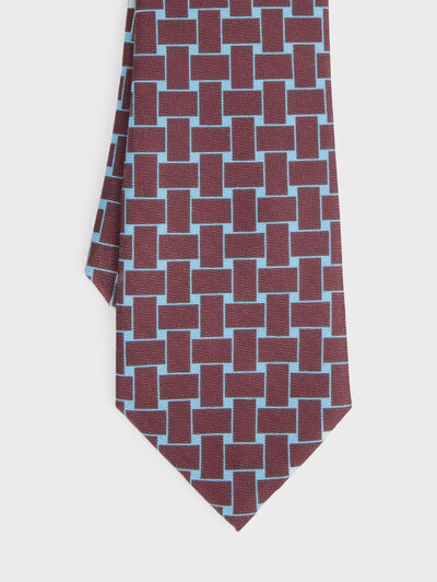 CORBATA PRINTED BURDEOS