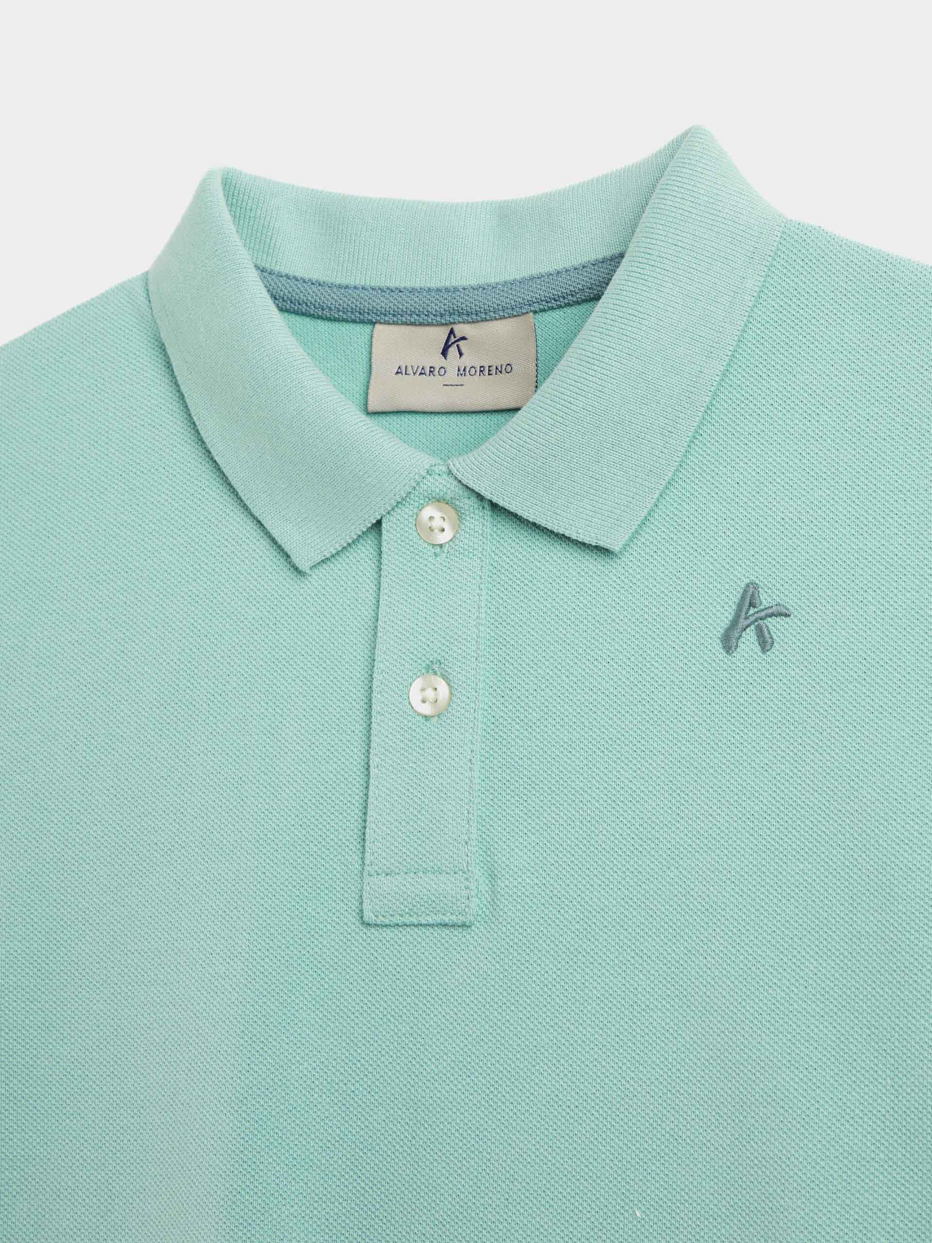 POLO BASIC KIDS VERDE AGUA