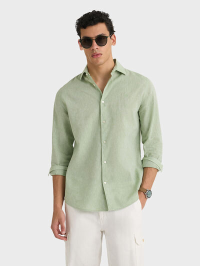 CAMISA LINO ALEX VERDE