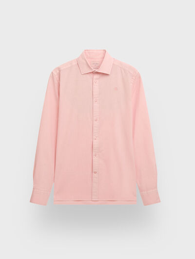 CAMISA LINO GD SALM&Oacute;N