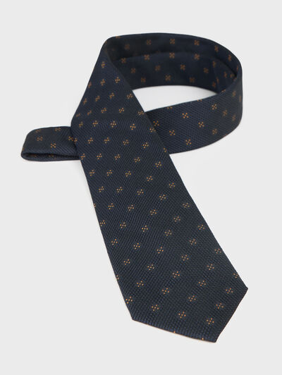 CORBATA GRENADINE AZUL MARINO