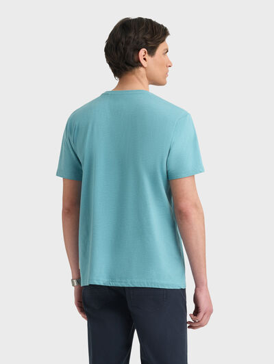 CAMISETA MELANGE TURQUESA