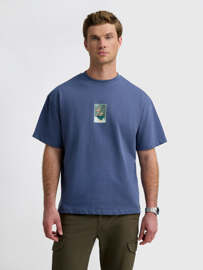 CAMISETA STAMP AZUL MARINO