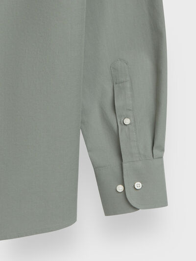 CAMISA TWILL PEACH VERDE