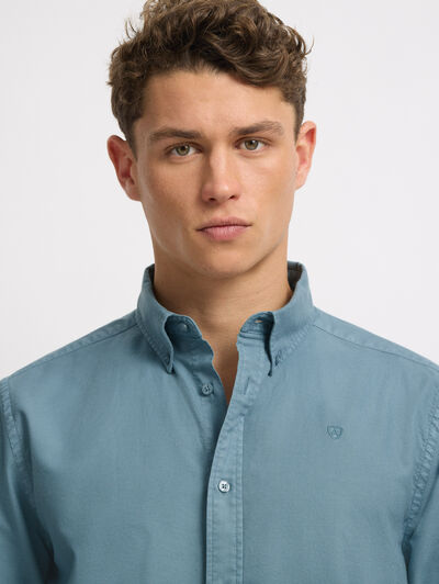 CAMISA OXFORD DYE AZUL