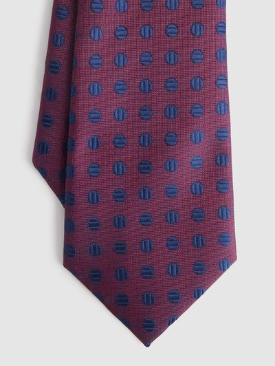 CORBATA JACQUARD MF AZUL MARINO