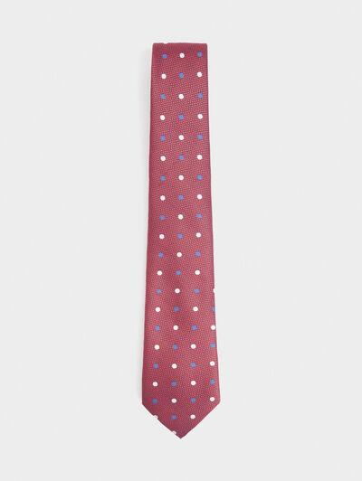 CORBATA JACQUARD MF ROJO