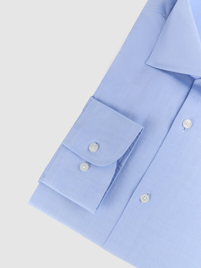 CAMISA VESTIR TWILL AZUL