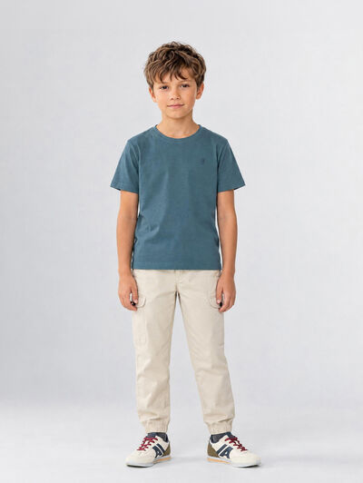 CAMISETA BASICA KIDS AZUL